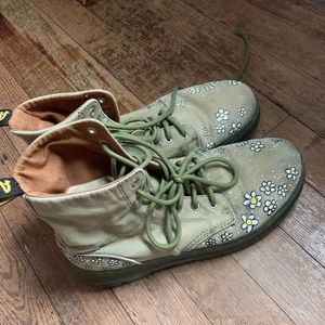 Floral Doc Martens handpainted